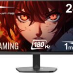 Minifire ゲーミングモニター 24インチ 180Hz 内蔵スピーカー sRGB 110% HDR10 300cd/m² DCI-P3 80% Adaptive Sync FHD 16.7M(8 bits) VESA 75*75mm DP1.4 HDMI ポート (HDMIケーブル付属、MFG24F4S)