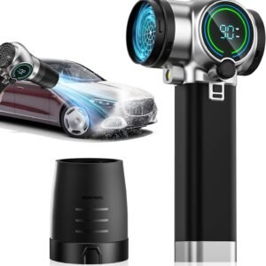 Powerful Car Wash Blower Semtyait New Arrival【Professional Supervision・Over 2600g Super Thrust・245m/s Ultimate Blast Wind】blower Air Duster【Germany Red Dot Award Winning Brand】 Lightweight Compact