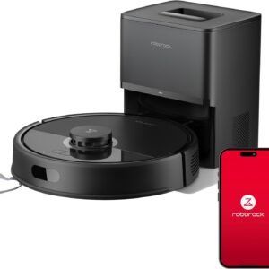 Roborock Q7B+ Black Robot Vacuum Cleaner, Automatic Dust Collection, 8000Pa, Wet Mopping Compatible, LDS Mapping, App Operation (Released in June 2025) Genuine Product