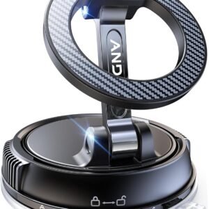 Smartphone Holder, Car Magnet, Vacuum Gel Suction Cup + Strong Combination of Magnetic Power, Stable, Mag-safe, Car Mount, 24 x N55 Magnets, Super Car Supplies, In-Car Smartphone Holder, Multi-Angle Adjustment, 360° Rotatable Base, Mag Safe, In-Car Operation, One-Hand Operation, Detachable in 1 Second, Mobile Phone Holder, Car Supplies, Foldable, Premium Alloy Material, Smartphone Holder, Mobile Phone Stand, Mobile Phone Stand, For iPhone & Android Models Fitment