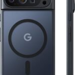 TORRAS Google Pixel 10 / Pixel 10 Pro 用 ケース【米軍規格・Magsafe 対応】 衝擊吸収 ワイヤレス充電対応 半透明 黄変防止 防指紋 防滑 エアバッグクッション 搭載マグネット カラー交換可能ボタン Guardian-Mag ブラック