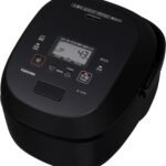 TOSHIBA(東芝) 炊飯器 炎匠炊き 5.5合 RC-10VRV(K) グランブラック 真空IH rice cooker 日本製 真空ひたし 真空保温白米40時間