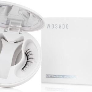 WOSADO マグネットつけまつ毛 一体型 、No.04サンセットブラウンアップグレード 、磁気 つけまつげ 、接着剤不要、ふんわり、すっぴん感、再利用可能、濃いメイク向き