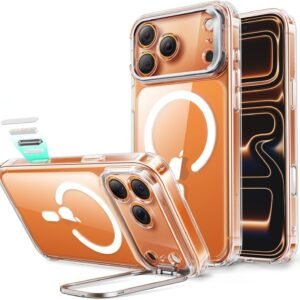 【Design Award Series!】ESR iPhone 17 Pro Case, MagSafe Compatible, 3x US Military MIL Standard, Camera Control Cover, Hidden Stand, Adjustable, 2-Layer Structure Camera Protection, Wireless Charging