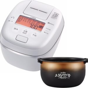 【WEB限定】 タイガー魔法瓶 炊飯器 5合 圧力IH ご泡火炊き 日本製 遠赤9層土鍋かまどコート釜 粒立ち保温24時間 ホワイト JPI-S10NW