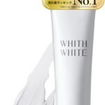 【その白さ、反則級。たっぷり120g】 WHITH WHITE(フィス ホワイト) 歯磨き粉 ホワイトニング ［医薬部外品] 薬用歯磨き 低刺激 ハーブミント風味 デンタルケアキット 口臭ケア 日本製 (ペースト, 120グラム (x 1))