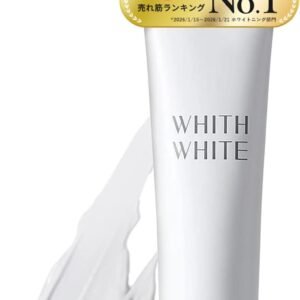 【その白さ、反則級。たっぷり120g】 WHITH WHITE(フィス ホワイト) 歯磨き粉 ホワイトニング ［医薬部外品] 薬用歯磨き 低刺激 ハーブミント風味 デンタルケアキット 口臭ケア 日本製 (ペースト, 120グラム (x 1))