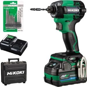 【セット買い】【Amazon.co.jp限定】 HiKOKI(ハイコーキ) 36V充電式インパクトドライバー WH36DD(XPSLZ) + ビットセット