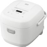 アイリスオーヤマ マイコン炊飯器 3合 一人暮らし 9種ヘルシーメニュー 自動メニュー搭載 銘柄炊き分け 軽量カップ付き RC-BMA30-W ホワイト