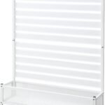 ガーデンマスター(Gardenmaster) アルミプランターフェンス 幅120×奥行30×高さ149cm 目隠し フェンス プランターボックス 日よけ ガーデンマスター ホワイト KAPF-1215