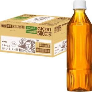 キリン 午後の紅茶 おいしい無糖 500ml 24本 ラベルレス ペットボトル お茶 無糖紅茶 飲料 アイスティー