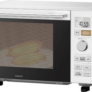 [山善] 電子レンジ オーブンレンジ 18L 一人暮らし 二人暮らし フラットテーブル トースト機能付き オーブン機能付き 自動メニュー18種類 簡単お手入れ グリル機能 ホワイト YRP-F181TV(W)