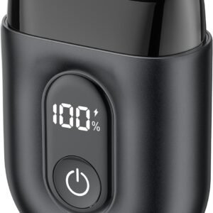 電気シェーバー メンズ 髭剃り ひげそり 電動シェーバー 往復式 深剃り 【重厚フルメタル筐体 & 独立3D浮動3枚刃】 IPX7防水 お風呂剃り可 Type-C急速充電 120分連続使用 スマートLEDディスプレイ ト ラベルロック 低騒音 小型 携帯便利 出張/旅行/車内用 日本語取扱説明書付属(スペースブラック)