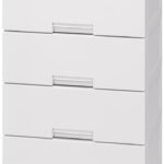 天馬 チェスト 完成品 フィッツチェスト 4段 タンス 幅55×奥行41×高さ85cm 特許取得済み 収納ケース 衣装ケース 日本製 再生材配合 サステナブル TSPP 【色 ホワイト】【型番 5504】