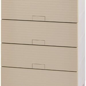 天馬 チェスト 完成品 フィッツチェスト ウッド 4段 タンス ナチュラル 幅65×奥行41×高さ85cm 収納ケース 衣装ケース 日本製 再生材配合 サステナブル TSPP 【色 ベージュ】【型番 6504】