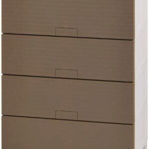 天馬 チェスト 完成品 フィッツチェスト ウッド 4段 タンス ナチュラル 幅65×奥行41×高さ85cm 収納ケース 衣装ケース 日本製 再生材配合 サステナブル TSPP 【色 ブラウン】【型番 6504】