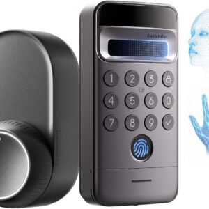 SwitchBot スマートロック Ultra 顔認証パッドPro 手のひら静脈認証 - 指紋認証 暗証番号 スイッチボット 鍵 ドアロック スマホ操作 交通系ICカード Suica PASMO Alexa/Google Home/Siri対応 遠隔対応 工事不要 防犯対策 後付け