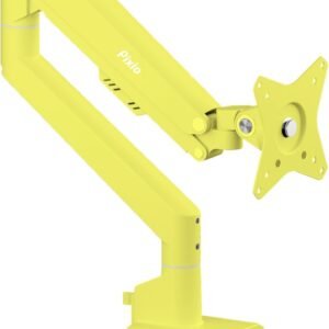 【5年保証付き】PS1S Wave Yellow イエロー モニターアーム シングル かわいい 上下 32インチ 24インチ 27インチ