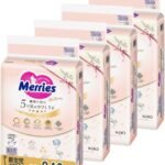 メリーズ 【テープ 新生児サイズ】 ファーストプレミアム (お誕生~新生児用5000ｇ)240枚 (60枚×4) [ケース品] 【Amazon.co.jp限定】
