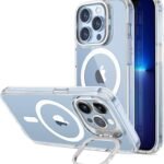 【デザイン受賞シリーズ！】ESR iPhone 13 Pro ケース MagSafe対応 3倍米軍MIL規格 スタンド付き 角度調整可能 3WAY置き HaloLock搭載 ワイヤレス対応 瞬間充電 耐衝撃 カメラ保護 傷防止背面 高耐久性 ストラップホール付き いphone13 pro ケース 6.1インチ Classic Series(クリア)