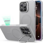 【デザイン受賞シリーズ！】ESR iPhone 16 Pro Max ケース MagSafe対応 カメラコントロール 隠しスタンド 調整可能 ワイヤレス充電対応 米軍MIL規格 耐衝撃 傷防止 軽量 スマホケース 高級柔らかな素材 雲のような肌触り いphone16pro max ケース Classicシリーズ