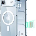 【3倍米軍MIL規格・MagSafe対応】ESR iPhone Air ケース 極薄 ワイヤレス充電 ストラップホール付き エアガードコーナー 25W高速充電 Qi2.2対応 4H傷に強い背面 傷防止 滑り止め 指紋防止 耐衝撃 耐黄変 マグネットスマホケース iphone airケース カメラコントロールPhoneair 用 Classicシリーズ クリア