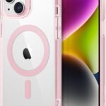 【米軍MIL規格・Magsafe対応】ESR いPhone14 ケース iPhone13 ケース 傷に強い背面 ワイヤレス充電 ストラップホール付き エアガードコーナー 指紋防止 滑り止め あいふぉん14 iPhone13対応 スマホケース HaloLock搭載 ハイブリッド磁気 iPhone14 ケース ピンク Classicシリーズ