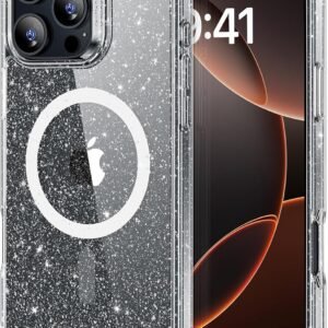 【米軍MIL規格・Magsafe対応】ESR iPhone 16 Pro ケース ワイヤレス充電対応 耐衝撃 いPhone16Pro ケース マグネットスマホケース アイフォン 16 プロ対応Classicハイブリッドケース(HaloLock) iphone16 pro ケース対応 クリアなシマー