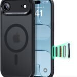 【3倍米軍MIL規格・MagSafe対応】ESR iPhone Air ケース 極薄 ワイヤレス充電 ストラップホール付き エアガードコーナー 25W高速充電 Qi2.2対応 4H傷に強い背面 傷防止 滑り止め 指紋防止 耐衝撃 耐黄変 マグネットスマホケース iphone airケース カメラコントロールPhoneair 用 Classicシリーズ フロストブラック