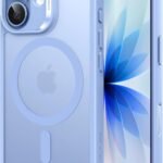 【3倍米軍MIL規格・MagSafe対応】ESR iPhone 17 ケース ワイヤレス充電 iphone17用 カメラボタン付き SGS認証 エアガードコーナー 黄変防止 耐衝撃 PC背面TPUバンパー 指紋防止 高耐久性 マグネットスマホケース Qi2.2対応 最大25W高速充電 マグセーフ いphone17ケース アイフォン17専用Classicシリーズ(ライトフロストブルー)