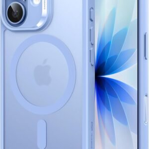 【3倍米軍MIL規格・MagSafe対応】ESR iPhone 17 ケース ワイヤレス充電 iphone17用 カメラボタン付き SGS認証 エアガードコーナー 黄変防止 耐衝撃 PC背面TPUバンパー 指紋防止 高耐久性 マグネットスマホケース Qi2.2対応 最大25W高速充電 マグセーフ いphone17ケース アイフォン17専用Classicシリーズ(ライトフロストブルー)