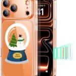 【3倍米軍MIL規格・MagSafe対応】ESR iPhone 17 Pro ケース ワイヤレス充電 ストラップホール付き エアガードコーナー 25W高速充電 Qi2.2対応 4H傷に強い背面 傷防止 滑り止め 指紋防止 耐衝撃 耐黄変 マグネットスマホケース いPhone17Pro ケース カメラコントロール iphone17pro用 Classicシリーズ 雪だるま