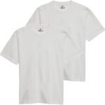 Hanes ビーフィー Tシャツ 半袖 丸首 2枚組 綿100% 丸胴仕様 タグレス仕様 2Pビーフィー Tシャツ BEEFY-T 2枚組 綿100% 肉厚生地 丸胴仕様 タグレス仕様 ヘビーウェイトT H5180-2メンズ