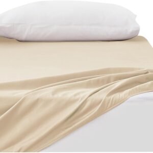 クモリ(Kumori) 綿100% ボックスシーツ 毛玉なし シングル 素肌にやさしい 吸水速乾 耐久性が高い 洗える オールシーズン ベッド/マットレス/敷き布団対応 マットレスカバー ベッドカバー ベッドシーツ 100X200cm カーキ