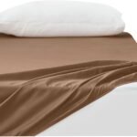 クモリ(Kumori) 綿100% ボックスシーツ 毛玉なし シングル 素肌にやさしい 吸水速乾 耐久性が高い 洗える オールシーズン ベッド/マットレス/敷き布団対応 マットレスカバー ベッドカバー ベッドシーツ 100X200cm ブラウン