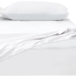 クモリ(Kumori) 綿100% ボックスシーツ 毛玉なし シングル 素肌にやさしい 吸水速乾 耐久性が高い 洗える オールシーズン ベッド/マットレス/敷き布団対応 マットレスカバー ベッドカバー ベッドシーツ 100X200cm ホワイト