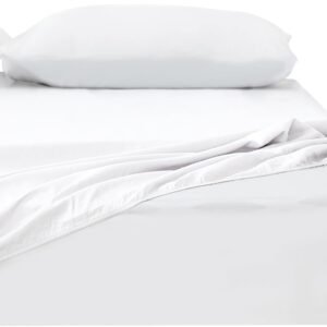 クモリ(Kumori) 綿100% ボックスシーツ 毛玉なし シングル 素肌にやさしい 吸水速乾 耐久性が高い 洗える オールシーズン ベッド/マットレス/敷き布団対応 マットレスカバー ベッドカバー ベッドシーツ 100X200cm ホワイト