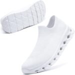 [MERPHINE] 世界一快適 スリッポン スニーカー 紐なし レディース メンズ 上履き 室内履き ウォーキング 立ち仕事 通勤 メッシュ 軽量 歩きやすい おしゃれ 夏 通気性