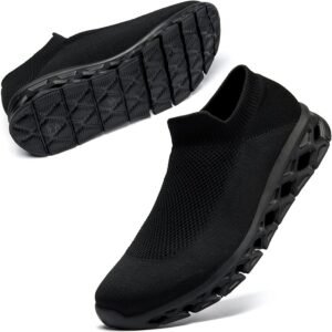 [MERPHINE] 世界一快適 スリッポン スニーカー 紐なし レディース メンズ 上履き 室内履き ウォーキング 立ち仕事 通勤 メッシュ 軽量 歩きやすい おしゃれ 夏 通気性