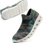 [MERPHINE] 世界一快適 スリッポン スニーカー 紐なし レディース メンズ 上履き 室内履き ウォーキング 立ち仕事 通勤 メッシュ 軽量 歩きやすい おしゃれ 夏 通気性