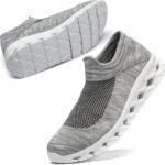 [MERPHINE] 世界一快適 スリッポン スニーカー 紐なし レディース メンズ 上履き 室内履き ウォーキング 立ち仕事 通勤 メッシュ 軽量 歩きやすい おしゃれ 夏 通気性