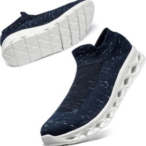 [MERPHINE] 世界一快適 スリッポン スニーカー 紐なし レディース メンズ 上履き 室内履き ウォーキング 立ち仕事 通勤 メッシュ 軽量 歩きやすい おしゃれ 夏 通気性