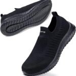 [MERPHINE] 世界一快適 スリッポン スニーカー 紐なし レディース メンズ 上履き 室内履き ウォーキング 立ち仕事 通勤 メッシュ 軽量 歩きやすい おしゃれ 夏 通気性