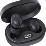 Bluetoothイヤホン ワイヤレスイヤホン IPX7防水 最大60時間再生 2026年最新Bluetooth6.0ブルートゥースイヤホン 全音域HIFI音質低遅延接続瞬時 片耳/両耳 WEB会議/運動/ゲーム/通学通勤/スポーツ/音楽用iPhone/Android対応 (002 black)