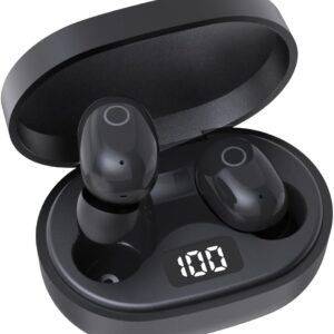 Bluetoothイヤホン ワイヤレスイヤホン IPX7防水 最大60時間再生 2026年最新Bluetooth6.0ブルートゥースイヤホン 全音域HIFI音質低遅延接続瞬時 片耳/両耳 WEB会議/運動/ゲーム/通学通勤/スポーツ/音楽用iPhone/Android対応 (002 black)