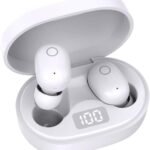 Bluetoothイヤホン ワイヤレスイヤホン IPX7防水 最大60時間再生 2026年最新Bluetooth6.0ブルートゥースイヤホン 全音域HIFI音質低遅延接続瞬時 片耳/両耳 WEB会議/運動/ゲーム/通学通勤/スポーツ/音楽用iPhone/Android対応 (002 white)