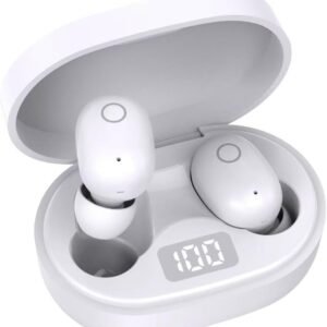 Bluetoothイヤホン ワイヤレスイヤホン IPX7防水 最大60時間再生 2026年最新Bluetooth6.0ブルートゥースイヤホン 全音域HIFI音質低遅延接続瞬時 片耳/両耳 WEB会議/運動/ゲーム/通学通勤/スポーツ/音楽用iPhone/Android対応 (002 white)