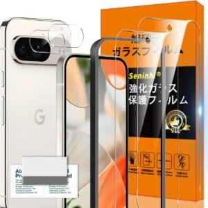 対応 Google Pixel 9 ガラスフィルム Google Pixel9 5G ガイド枠付き 指紋防止 【2* フィルム + 2* レンズ保護フィルム+ 1*ガイド枠付き+ 1*クリーニングツール】国産旭硝子材質 Pixel 9 5G 薄型 強化ガラス GooglePixel9 保護フィルム 高光沢 Google Pixel 9 液晶 ガラス ケース 9H硬度 厚さ0.26mm超薄型 高透過率 気泡なし ラウンドエッジ加工 簡単貼り付け 3D Touch対応 SENXLL-9G05