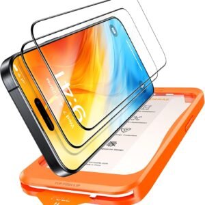 TORRAS フィルム For iPhone 16 Pro ガラスフィルム 航空宇宙ガラス 周り浮きゼロ 9H+硬度 米軍MIL規格 全面保護 10倍強化 極細ベゼル対応 ラウンドエッジ 超簡単貼り付け ワンプル(Just One Pull) ガイド枠付き 気泡レス 指紋防止 サラサラ 落下・破損防止 2枚セット 6.3インチ いphone16pro 用 保護フィルム GlassGo Ultra