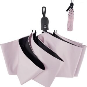 konciwa 日傘 軽量 189g-199g UVカット率 100% 完全遮光 遮熱 反射冷却素材採用 ワンタッチ自動開閉 折りたたみ傘 コンパクト 折り畳み日傘 紫外線遮断 耐風撥水 晴雨兼用 携帯便利 メンズ レディース 母の日 父の日